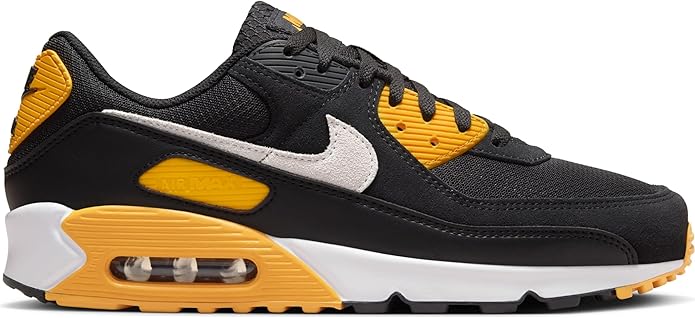 Nike Air Max 90 (FN6958-002, Black/University Gold/White)