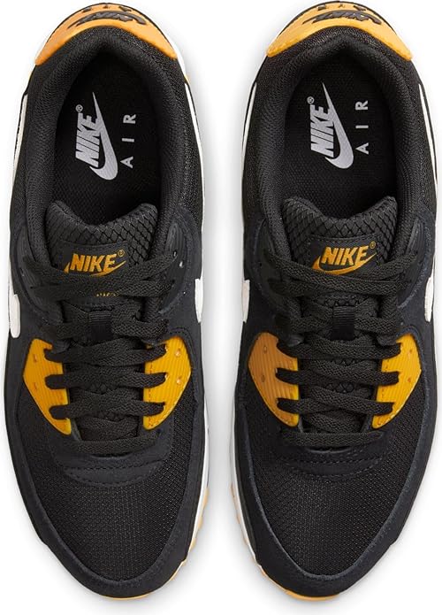 Nike Air Max 90 (FN6958-002, Black/University Gold/White)