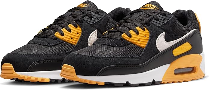 Nike Air Max 90 (FN6958-002, Black/University Gold/White)